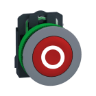 SCHNEIDER ELECTRIC - Drucktaster, Harmony XB5F, Kunststoff, hellgrau, rot, beschriftet O, 30mm, tastend, 1Ö