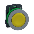 SCHNEIDER ELECTRIC - Drucktaster, Harmony XB5F, Kunststoff, hellgrau, gelb, unbeschriftet, 30mm, tastend, 1S