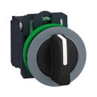 SCHNEIDER ELECTRIC - Wahlschalter, Harmony XB5F, Kunststoff, hellgrau, 3 Stellungen, 30mm, Mitte rastend, links rechts tastend, 2S