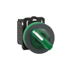 SCHNEIDER ELECTRIC - Leuchtwahlschalter, Harmony XB5F, Kunststoff, grün, 30mm, universelle LED, 2 Stellungen, 1S + 1Ö, 24V ACDC