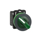 SCHNEIDER ELECTRIC - Leuchtwahlschalter, Harmony XB5F, Kunststoff, grün, 30mm, universelle LED, 2 Stellungen, 1S + 1Ö, 230-240V AC