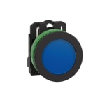 SCHNEIDER ELECTRIC - Leuchtmelder, Harmony XB5F, Kunststoff, antimikrobiell, blau, 30mm, universelle LED, glatte Kalotte, 24V ACDC