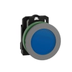 SCHNEIDER ELECTRIC - Leuchtmelder, Harmony XB5F, Kunststoff, antimikrobiell, hellgrau, blau, 30mm, universelle LED, glatte Kalotte, 24V ACDC