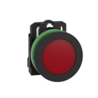 SCHNEIDER ELECTRIC - Leuchtmelder, Harmony XB5F, Kunststoff, antimikrobiell, rot, 30mm, universelle LED, glatte Kalotte, 110-120V AC