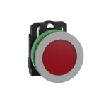 SCHNEIDER ELECTRIC - Leuchtmelder, Harmony XB5F, Kunststoff, antimikrobiell, rot, 30mm, universelle LED, glatte Kalotte, 110-120V AC
