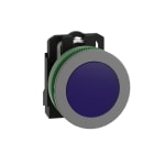 SCHNEIDER ELECTRIC - Leuchtmelder, Harmony XB5F, Kunststoff, antimikrobiell, blau, 30mm, universelle LED, glatte Kalotte, 230-240V AC