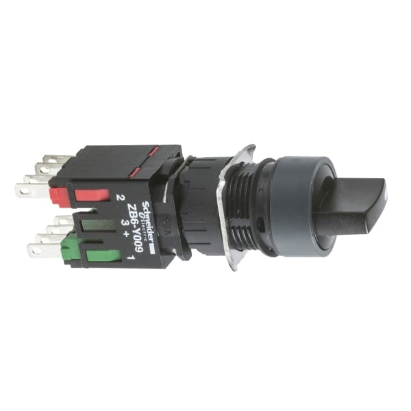 SCHNEIDER ELECTRIC - Wahlschalter, schwarz Ø 16 Knebel 2 Stellungen, 1S