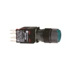 SCHNEIDER ELECTRIC - Leuchtdrucktaster, grün Ø 16, flach, m. Rastung, 24 V, 1S