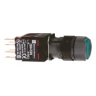 SCHNEIDER ELECTRIC - Leuchtdrucktaster, grün Ø 16, flach, o. Rastung, 24 V, 1S+1Ö