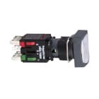 SCHNEIDER ELECTRIC - Leuchtdrucktaster, weiß Ø 16, flach, o. Rastung, 24 V, 1S