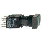 SCHNEIDER ELECTRIC - Leuchtdrucktaster, grün Ø 16, flach, o. Rastung, 24 V, 1S+1Ö