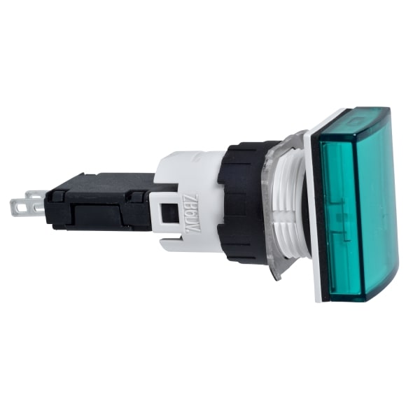 SCHNEIDER ELECTRIC - Leuchtmelder, Ø 16, rechteckig, IP 65, grün, Integral LED, 24 V, Stecker