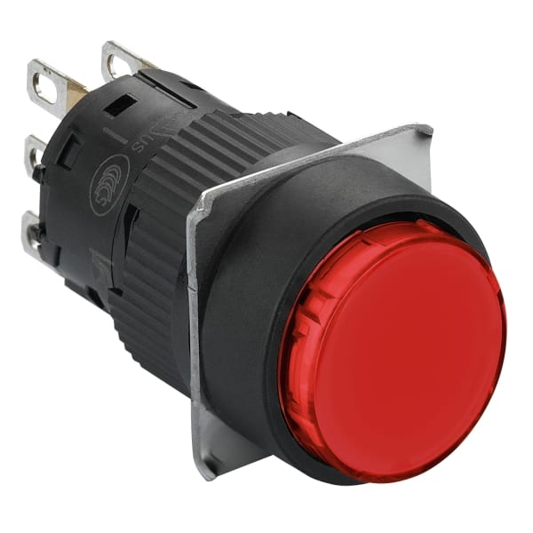 SCHNEIDER ELECTRIC - Drucktaster, rot Ø 16, flach, o. Rastung, 1OC