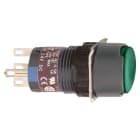 SCHNEIDER ELECTRIC - Leuchtdrucktaster, grün Ø 16, flach, o. Rastung, 24 V, 1W