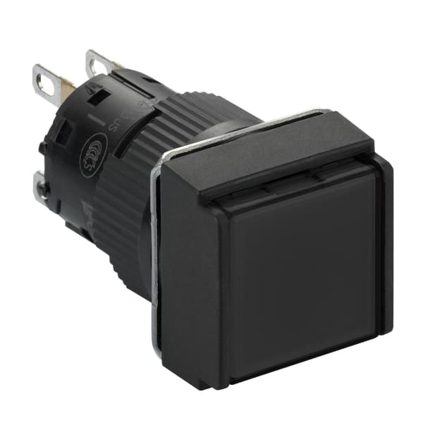 SCHNEIDER ELECTRIC - Drucktaster, schwarz Ø 16, flach, o. Rastung, 1W