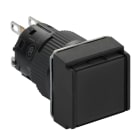 SCHNEIDER ELECTRIC - Drucktaster, schwarz Ø 16, flach, o. Rastung, 1W