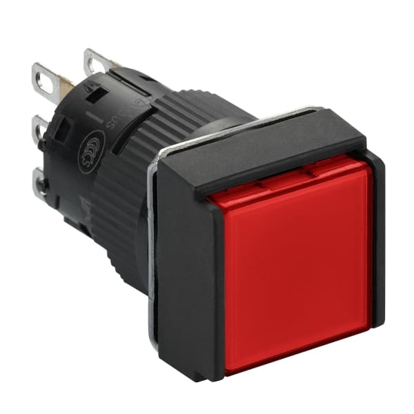 SCHNEIDER ELECTRIC - Drucktaster, rot Ø 16, flach, o. Rastung, 1W