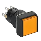 SCHNEIDER ELECTRIC - Leuchtdrucktaster, orange Ø 16, flach, o. Rastung, 24 V, 2W