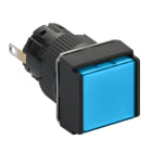 SCHNEIDER ELECTRIC - Leuchtmelder, quadratisch Ø 16, IP 65, blau, Integral LED, 24 V, Stecker