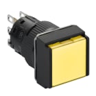 SCHNEIDER ELECTRIC - Leuchtdrucktaster, gelb Ø 16, flach, o. Rastung, 12 V, 1W