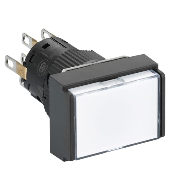 SCHNEIDER ELECTRIC - Leuchtdrucktaster, weiß Ø 16, flach, o. Rastung, 24 V, 2W