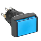 SCHNEIDER ELECTRIC - Leuchtdrucktaster, blau, Ø 16, flach, o. Rastung, 24 V, 2OC
