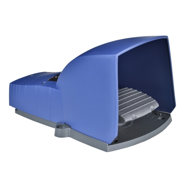 SCHNEIDER ELECTRIC - Fußschalter, Harmony XPE, einfach, Kunststoff, blau, 1-stufig, 1Ö+1S, IP66, mit Schutzhaube
