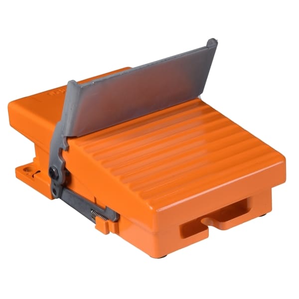 SCHNEIDER ELECTRIC - Fußschalter, Harmony XPE, einfach, Metall, orange, 1-stufig, 1Ö+1S, IP66