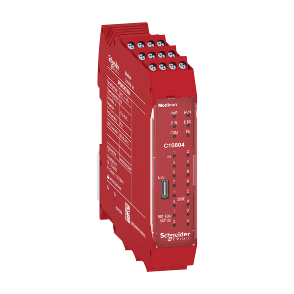 SCHNEIDER ELECTRIC - CPU des modularen Sicherheitscontrollers Modicon XPSMCM, V2, 8E, 4A, Schraubklemmen