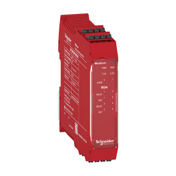 SCHNEIDER ELECTRIC - Relais-Ausgangserweiterung Modicon XPSMCM, 4 sichere Relais, Federzugklemme