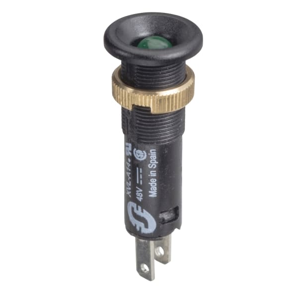 SCHNEIDER ELECTRIC - Leuchtmelder, Harmony XVL, 8mm, grün, LED vorstehend, 24V DC, Flachsteckanschluss