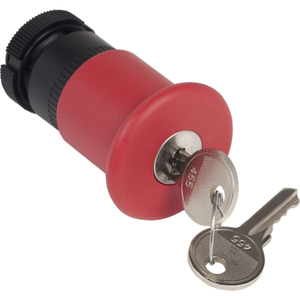 SCHNEIDER ELECTRIC - Vorsatz Not-Aus-Schalter Ø 40mm, Schlüsselentriegelung, Ø 22, rot