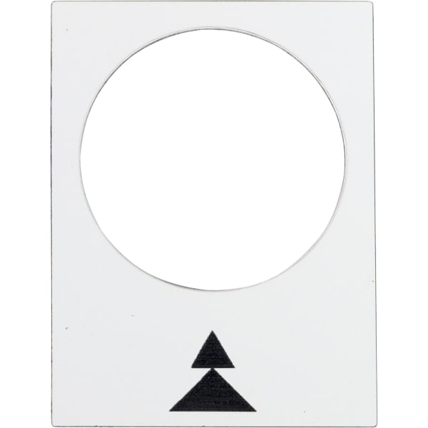 SCHNEIDER ELECTRIC - Bezeichnungsschild, 30x40mm, weiß, rechts, langsam-schnell