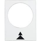 SCHNEIDER ELECTRIC - Bezeichnungsschild, 30x40mm, weiß, rechts, langsam-schnell