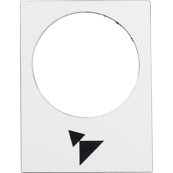 SCHNEIDER ELECTRIC - Bezeichnungsschild, 30x40mm, weiß, vorwärts, langsam-schnell
