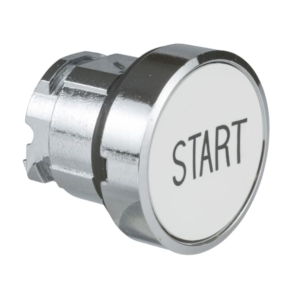SCHNEIDER ELECTRIC - Drucktaster, Frontelement, Harmony XB4, Metall, 22mm, weiß, beschriftet START, tastend