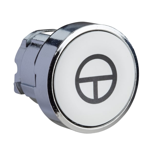 SCHNEIDER ELECTRIC - Drucktaster, Frontelement, Harmony XB4, Metall, 22mm, weiß, beschriftet T, tastend