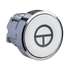 SCHNEIDER ELECTRIC - Drucktaster, Frontelement, Harmony XB4, Metall, 22mm, weiß, beschriftet T, tastend