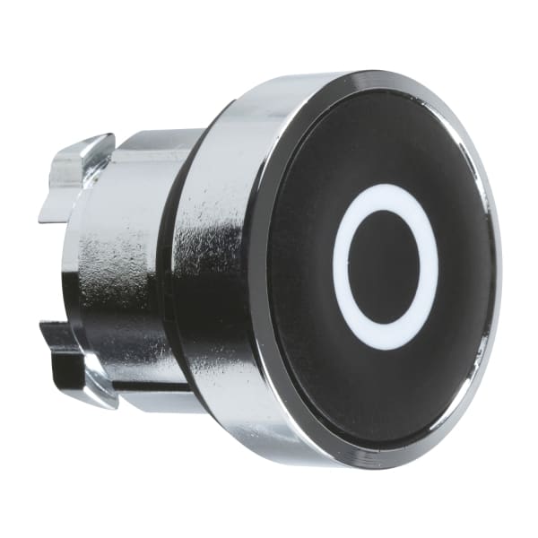 SCHNEIDER ELECTRIC - Drucktaster, Frontelement, Harmony XB4, Metall, 22mm, schwarz, beschriftet O, tastend