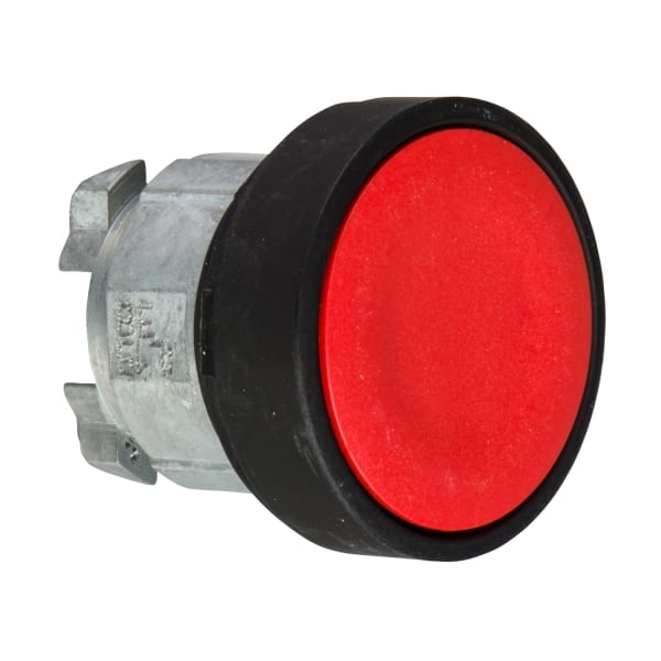 SCHNEIDER ELECTRIC - Drucktaster, Frontelement, Harmony XB4, Metall schwarz, 22mm, rot, unbeschriftet, tastend