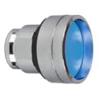 SCHNEIDER ELECTRIC - Drucktaster, Frontelement, Harmony XB4, Metall, 22mm, blau, zurückgesetzt, unbeschriftet, tastend