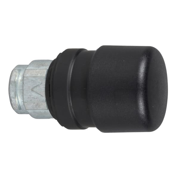 SCHNEIDER ELECTRIC - Pilzdrucktaster, Frontelement, Harmony XB4, Metall schwarz, 22mm, schwarz, Pilz 30mm, unbeschriftet, tastend