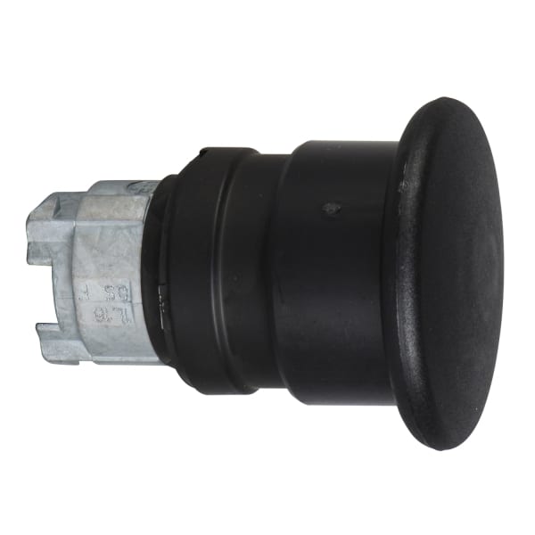 SCHNEIDER ELECTRIC - Pilzdrucktaster, Frontelement, Harmony XB4, Metall schwarz, 22mm, schwarz, Pilz 40mm, tastend