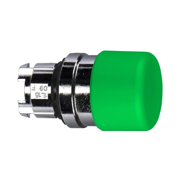 SCHNEIDER ELECTRIC - Pilzdrucktaster, Frontelement, Harmony XB4, Metall, 22mm, grün, Pilz 30mm, unbeschriftet, tastend