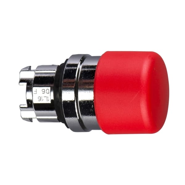 SCHNEIDER ELECTRIC - Pilzdrucktaster, Frontelement, Harmony XB4, Metall, 22mm, rot, Pilz 30mm, unbeschriftet, tastend