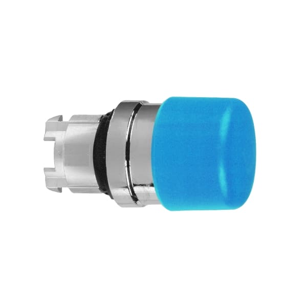 SCHNEIDER ELECTRIC - Pilzdrucktaster, Frontelement, Harmony XB4, Metall, 22mm, blau, Pilz 30mm, unbeschriftet, tastend