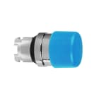 SCHNEIDER ELECTRIC - Pilzdrucktaster, Frontelement, Harmony XB4, Metall, 22mm, blau, Pilz 30mm, unbeschriftet, tastend