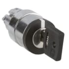 SCHNEIDER ELECTRIC - Schlüsselschalter, Frontelement, Harmony XB4, Metall, 22mm, schwarz, 2 Stellungen, rastend, mit Sonderschließung