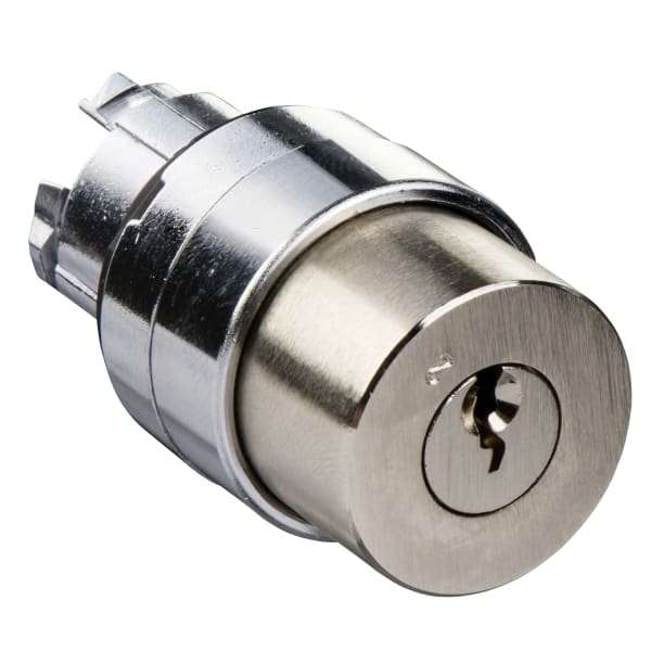 SCHNEIDER ELECTRIC - Schlüsselschalter, Frontelement, Harmony XB4, Metall, 22mm, schwarz, 2 Stellungen, rastend, E2
