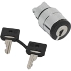 SCHNEIDER ELECTRIC - Schlüsselschalter, Frontelement, Harmony XB4, Metall, 22mm, schwarz, 2 Stellungen, rastend, Ronis 458A